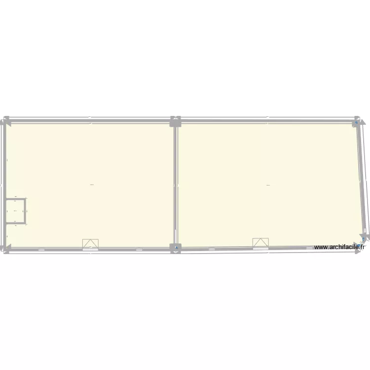 Cognac b&acirc;timent. Plan de 