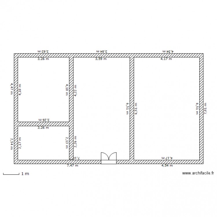 Maison de Maitre. Plan de 0 pièce et 0 m2