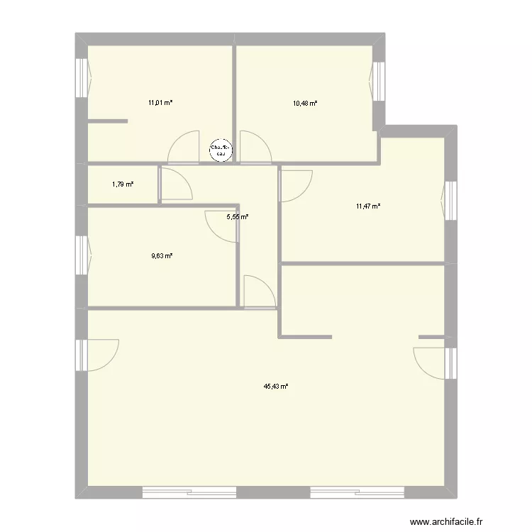 plan d&eacute;finit pour construction. Plan de 