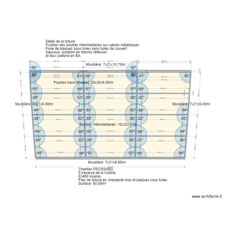 Plan FROSSARD. Plan de 0 pièce et 0 m2