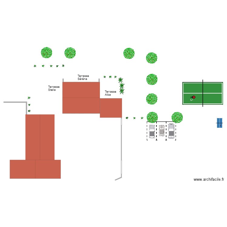 Plan ext Aléria 1. Plan de 0 pièce et 0 m2