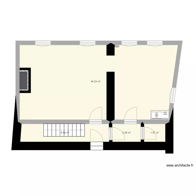 PLAN MAISON PLAVAN. Plan de 