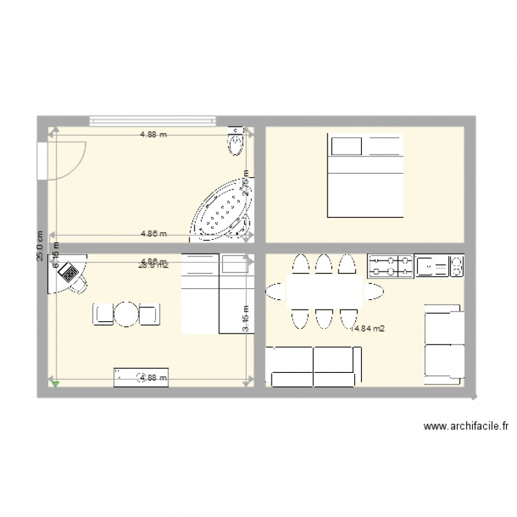 Julia. Plan de 0 pièce et 0 m2
