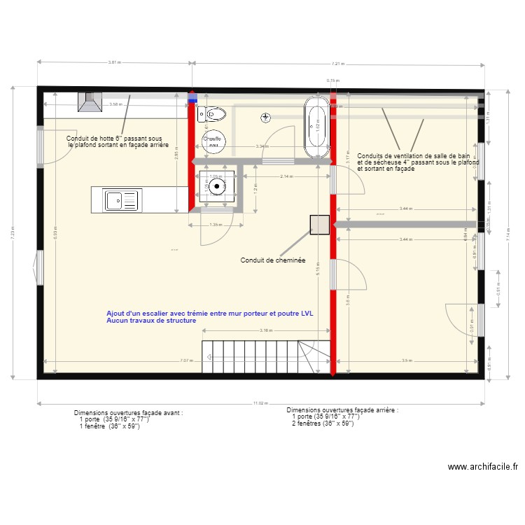 4773 Pontiac avec escalier. Plan de 0 pièce et 0 m2