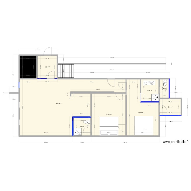 pontiac d    final  final 1 apatt place. Plan de 9 pièces et 100 m2