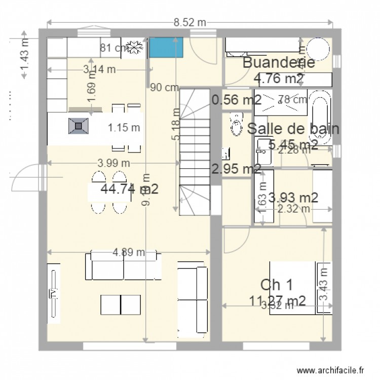 Plan maison parc d A. Plan de 0 pièce et 0 m2