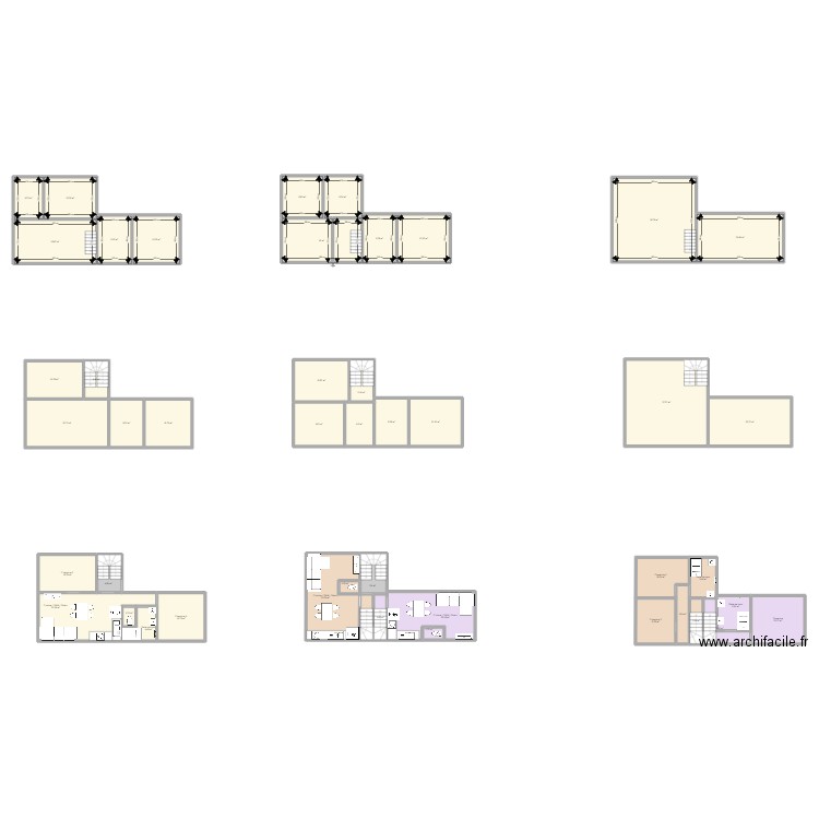 BALIQUE AY. Plan de 45 pièces et 513 m2