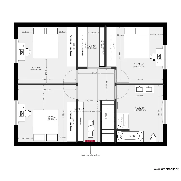 MAISON VITALIE. Plan de 
