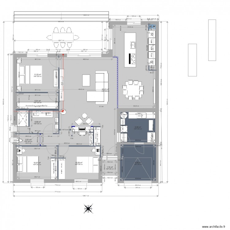 cote cheminée. Plan de 0 pièce et 0 m2