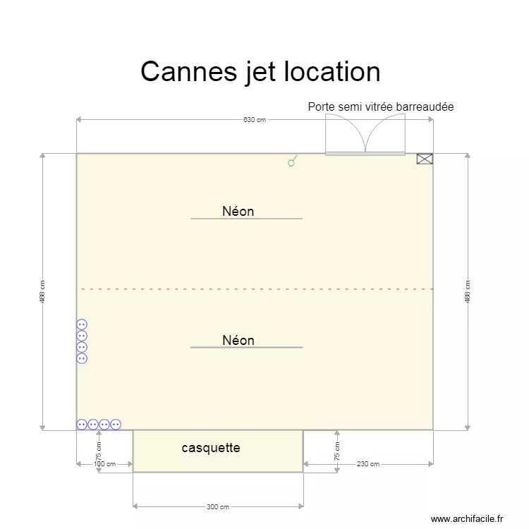 Cannes jet location. Plan de 