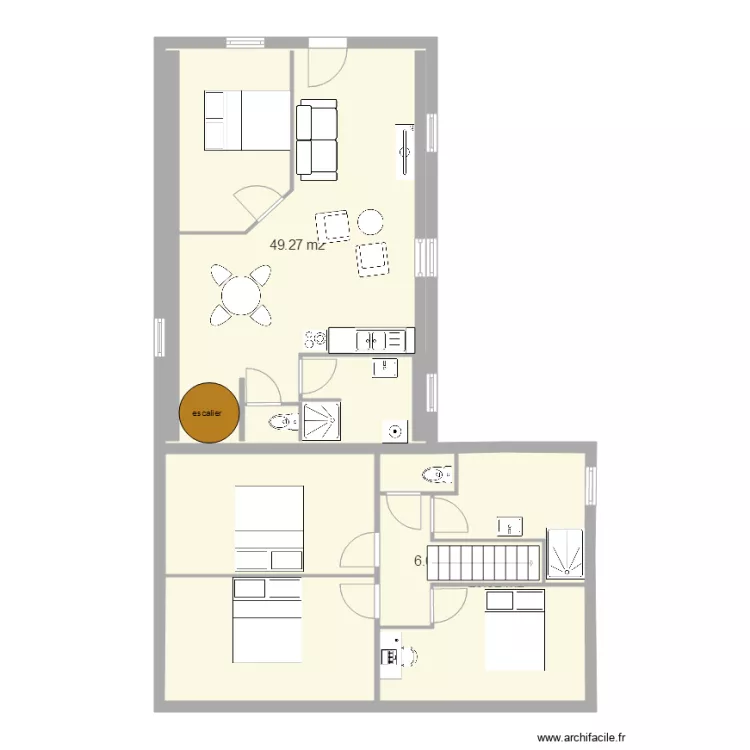 planAPP GRENIER AVEC PORTE ET FENETRE 2. Plan de 