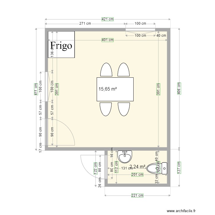 CUISINE INT. Plan de 0 pièce et 0 m2