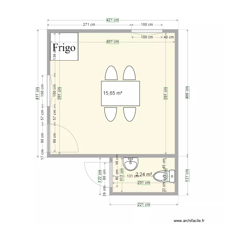 CUISINE INT. Plan de 