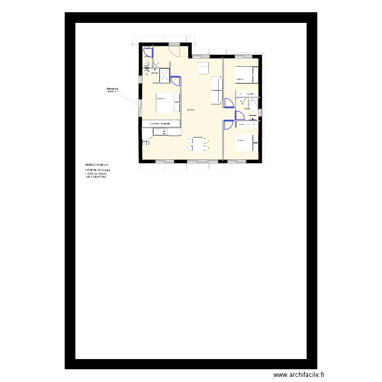 PLAN PP. Plan de 0 pièce et 0 m2
