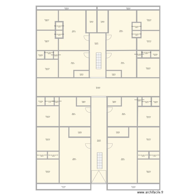 plan2 etage de 600m de yeo rez de chaussée. Plan de 0 pièce et 0 m2