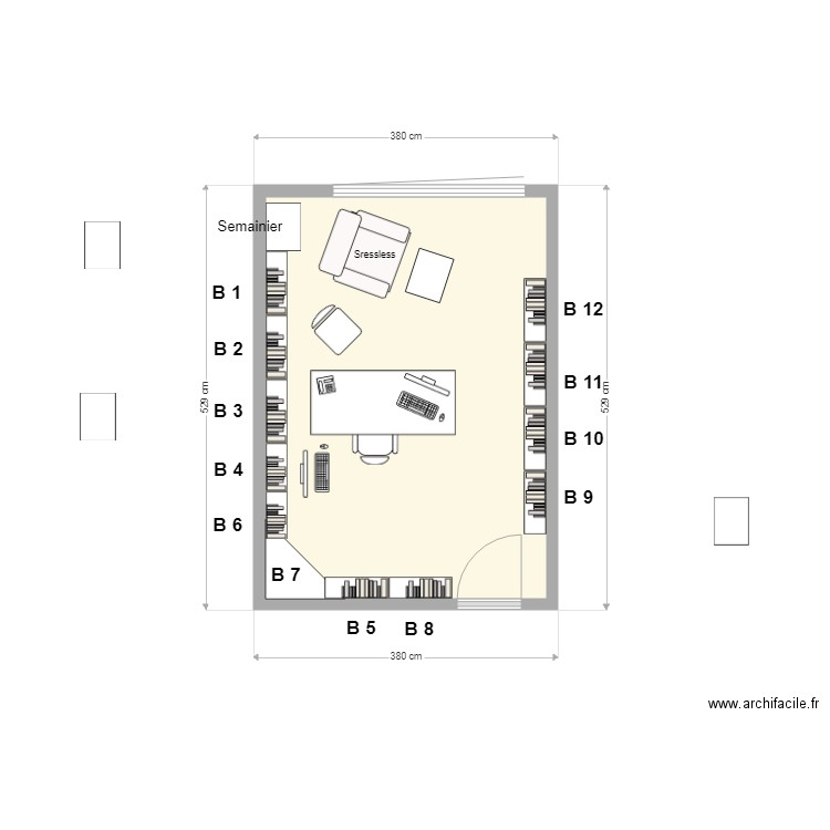 Bureau Evole. Plan de 0 pièce et 0 m2