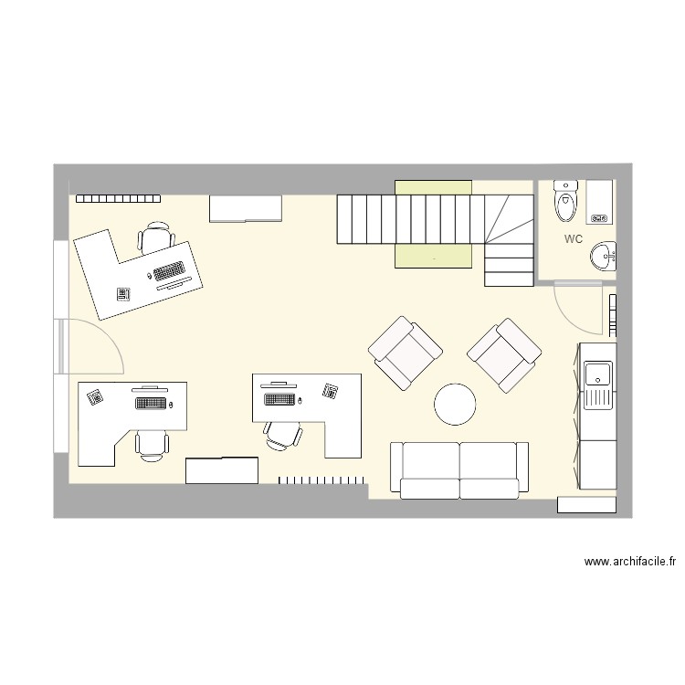 IDservice Rez de chaussée . Plan de 0 pièce et 0 m2