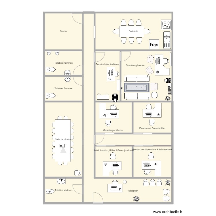 Bureau Metropolitar. Plan de 0 pièce et 0 m2