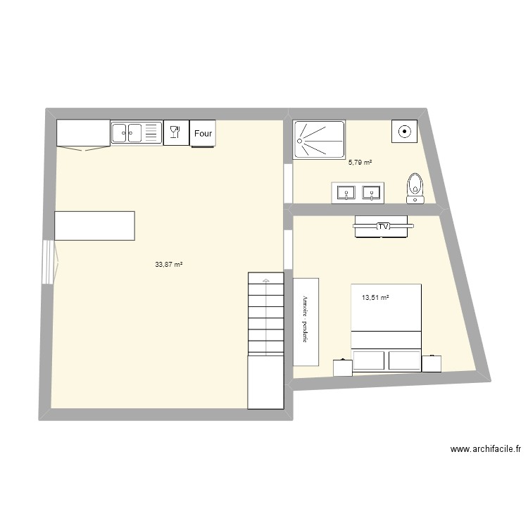 plan 1. Plan de 0 pièce et 0 m2