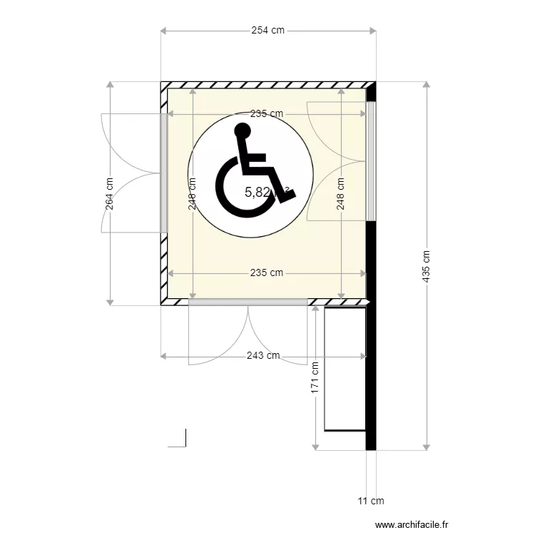 SAS d&eacute;cartonnage MELLE HYP3. Plan de 