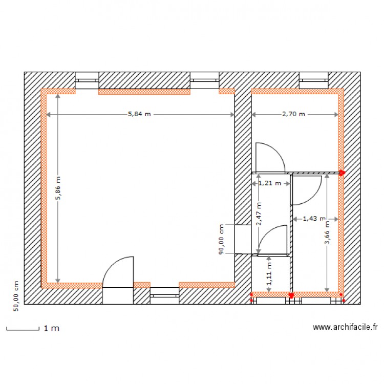 CHAUSSE RDC 2  AVANT. Plan de 0 pièce et 0 m2