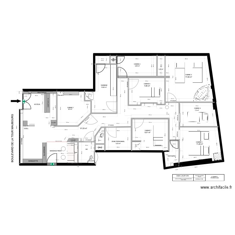 SabaiPROJET. Plan de 15 pièces et 140 m2