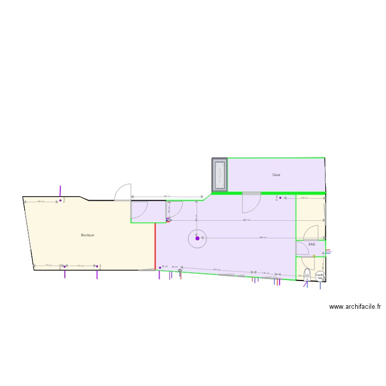 Plan Local plomberie Septembre. Plan de 0 pièce et 0 m2