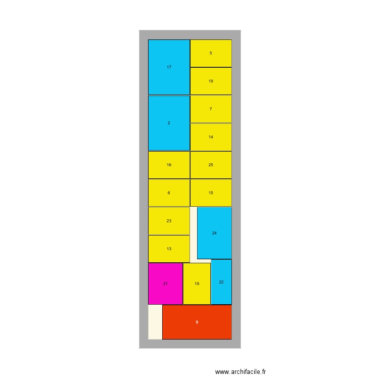 ch yverdon. Plan de 0 pièce et 0 m2