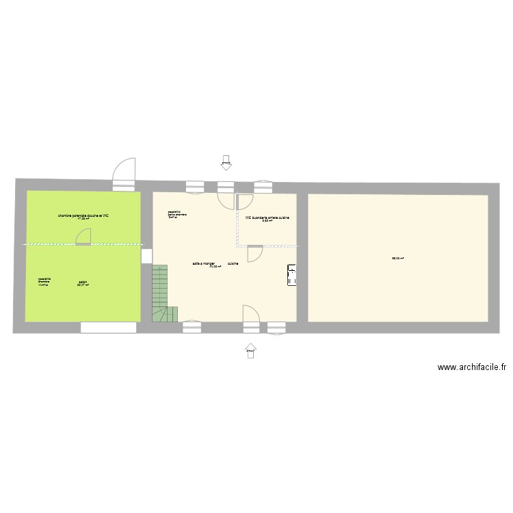 16et14 sanguilles apres travaux. Plan de 0 pièce et 0 m2