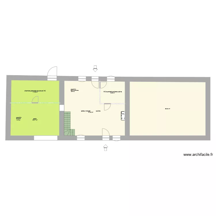 16et14 sanguilles apres travaux. Plan de 16et14 sanguilles apres travaux. Plan de