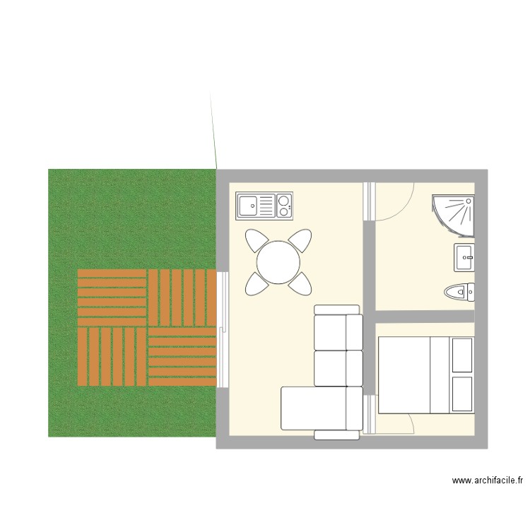 garage. Plan de 0 pièce et 0 m2