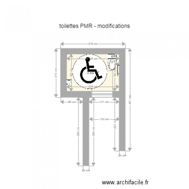 wc maternelle aouste version 2. Plan de 0 pièce et 0 m2