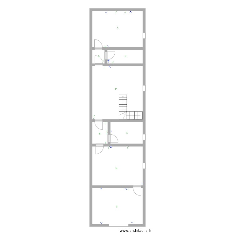 bac 150 étage. Plan de 8 pièces et 106 m2