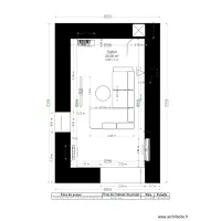 Agencement salon Vue de gauche  Proposition 2