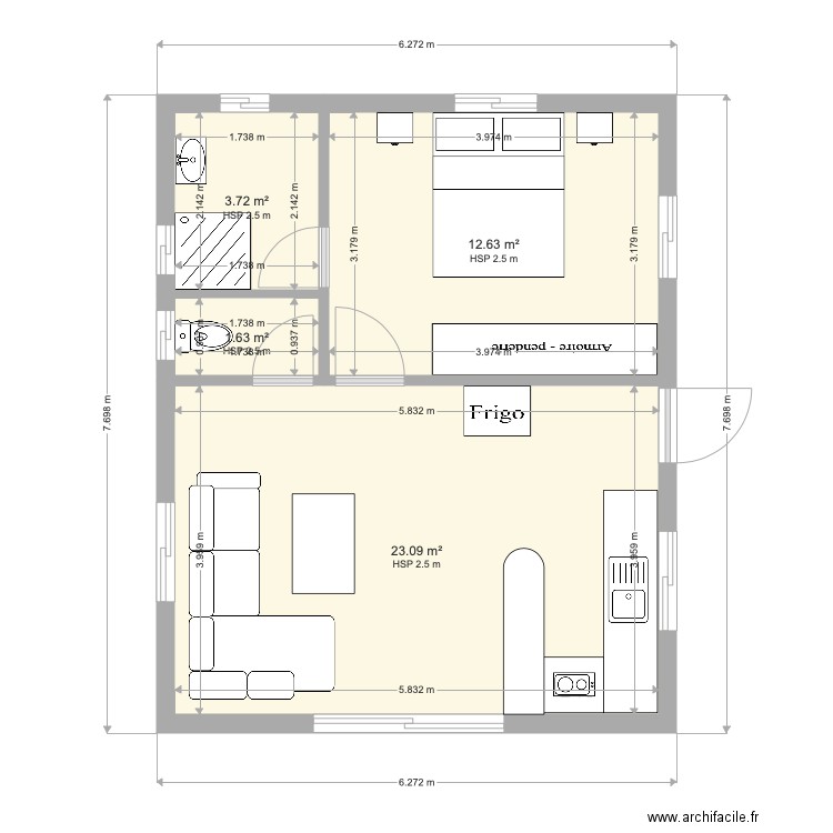 PROJET CHALET MICH1elect. Plan de 0 pièce et 0 m2