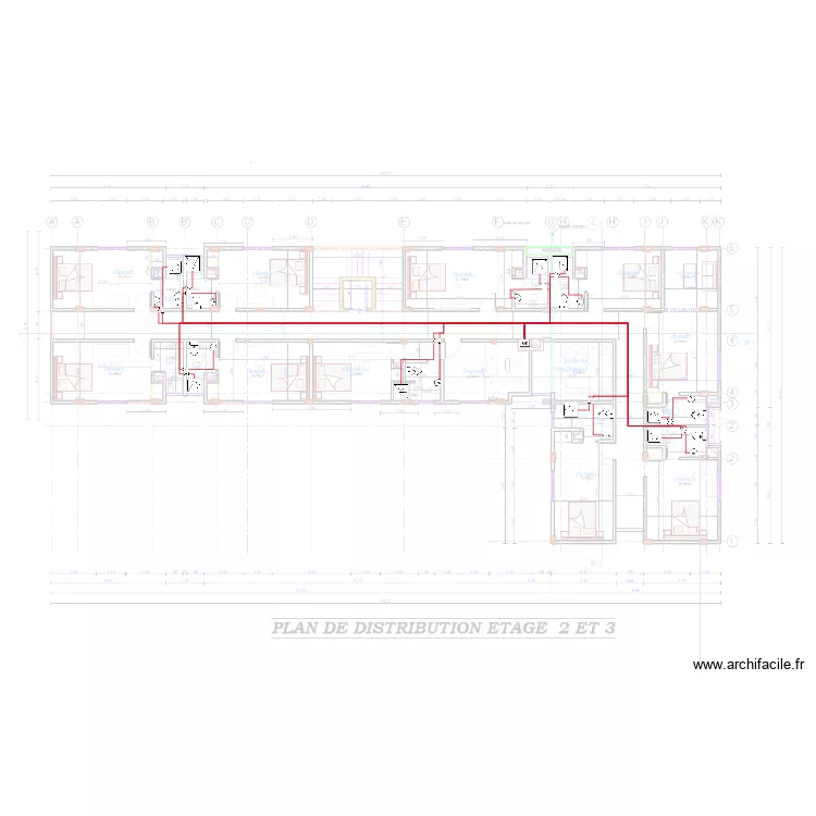 Eau chaude Etage 2 HOTEL KRIBI. Plan de 0 pièce et 0 m2