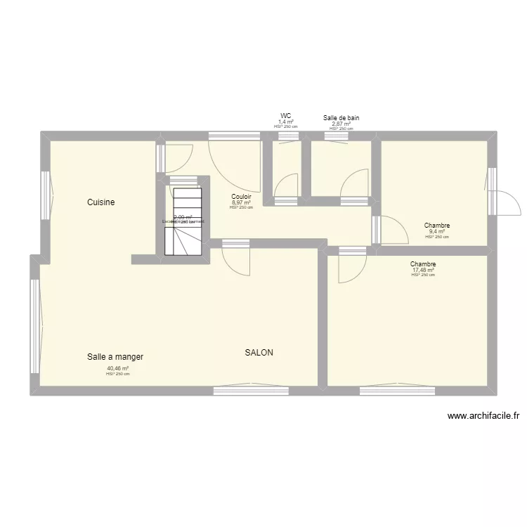 maison sam. Plan de 