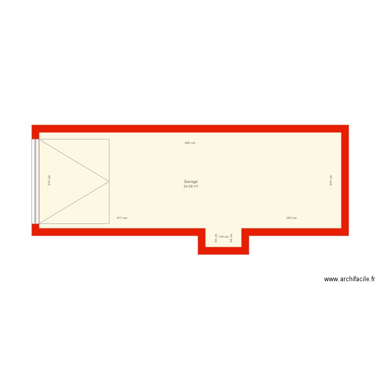 BI 5690 annexe garage côté. Plan de 0 pièce et 0 m2