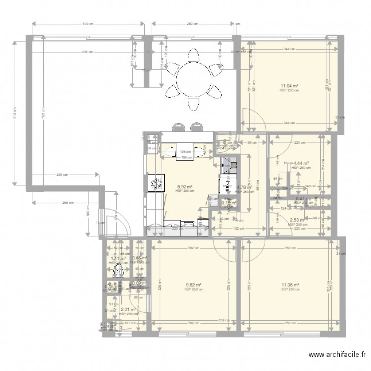 SQ P2. Plan de 0 pièce et 0 m2