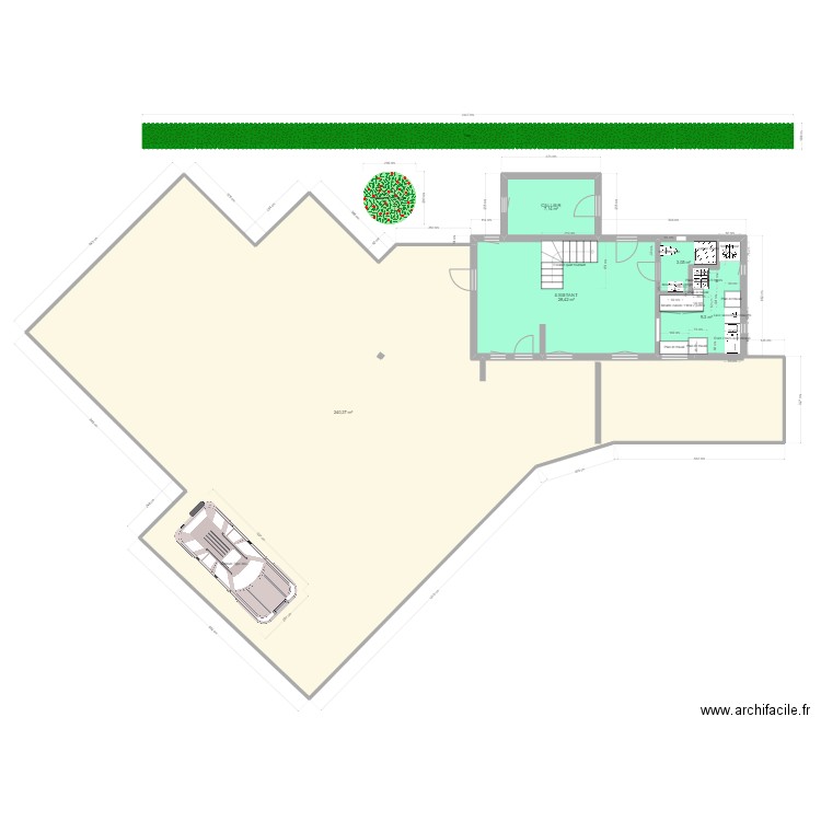 PLAN de MASSE (TERRASSEMENT) 4 JUILLET 2023  2. Plan de 5 pièces et 288 m2