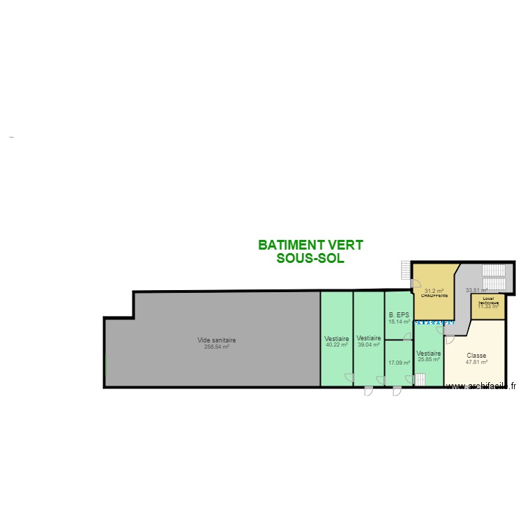 BATIMENT VERT 4 NIVEAUX. Plan de 0 pièce et 0 m2