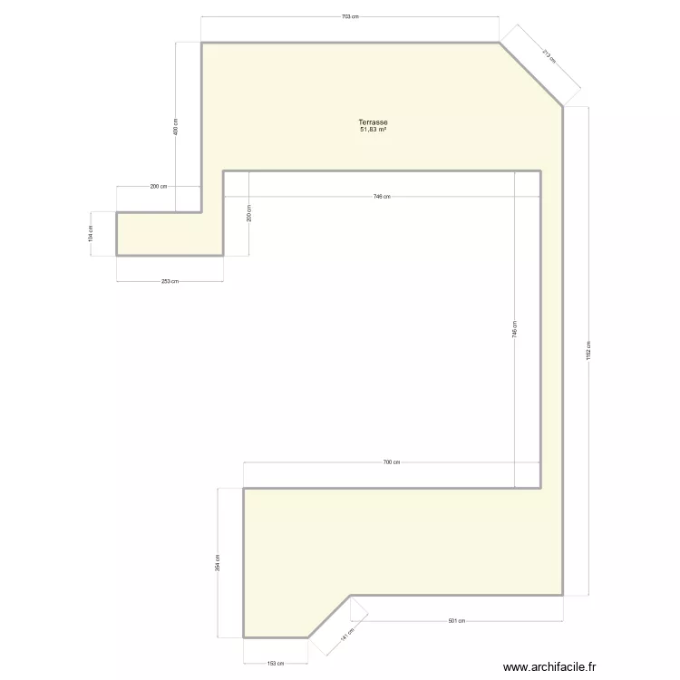 Fawal - Projet terrasse. Plan de 