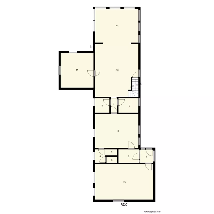 184640 DHAUSSY. Plan de 