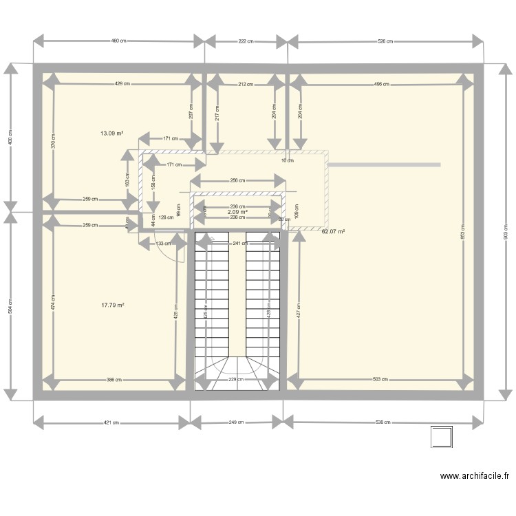 1er etage avec palier essai 1. Plan de 0 pièce et 0 m2