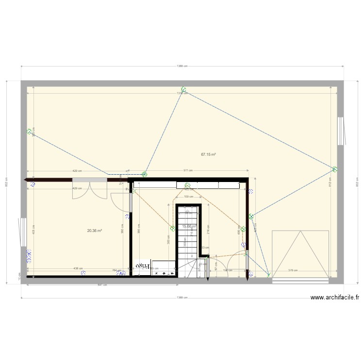 plan sous sol. Plan de 0 pièce et 0 m2