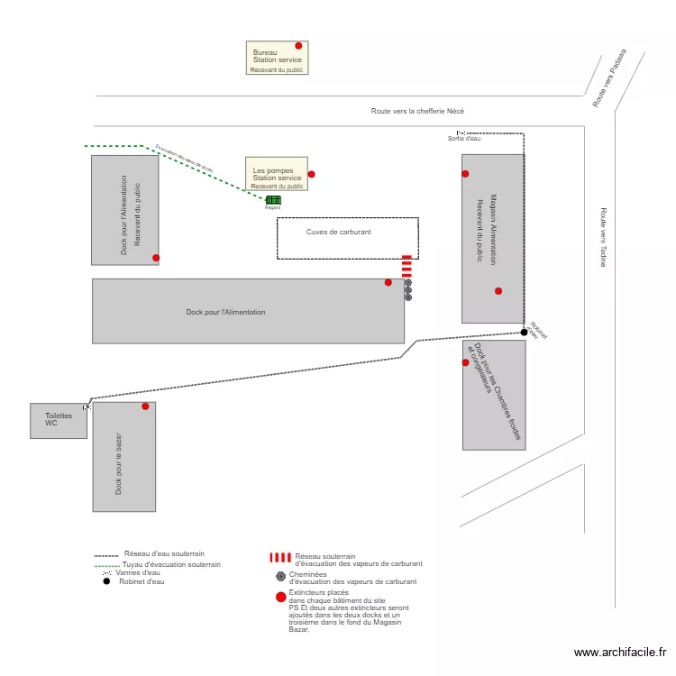 Plan du site Nengonetown Magasin 2022. Plan de 