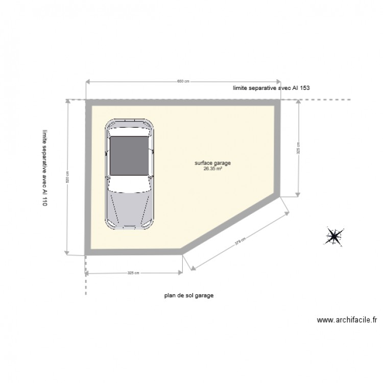 garage voiture. Plan de 0 pièce et 0 m2