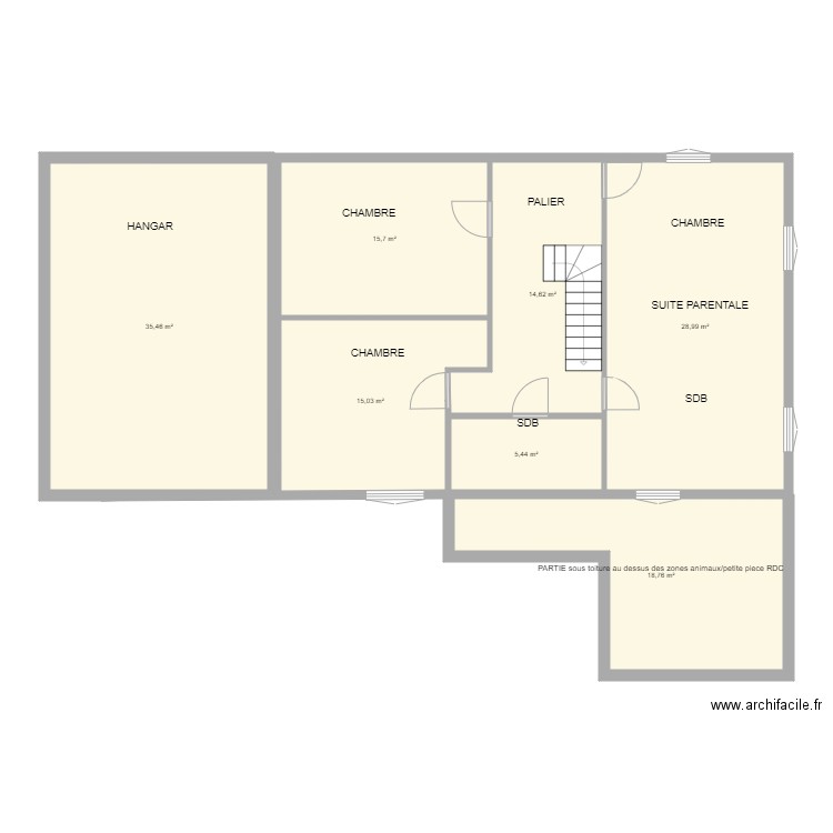 1er étage DEVIS. Plan de 0 pièce et 0 m2