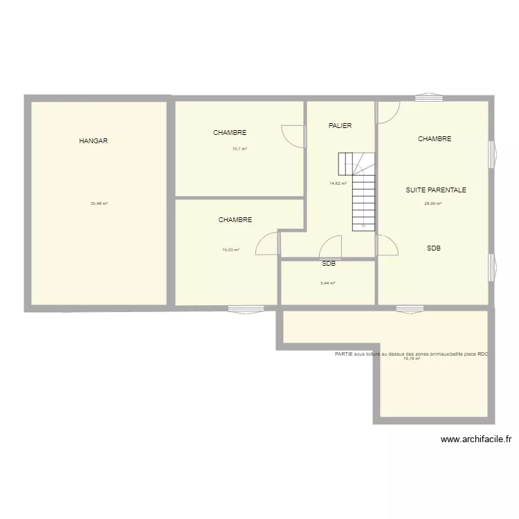 1er étage DEVIS. Plan de 1er étage DEVIS. Plan de