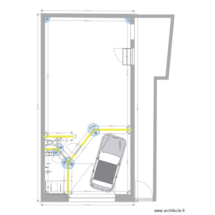 Studio remise. Plan de 0 pièce et 0 m2